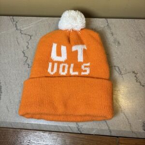 Tennessee Volunteers UT Vols Cuffed/Pom‎ Knit Hat Adult One Size Orange White